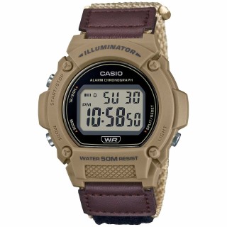 Herreur Casio Illuminator W-219HB-5A Grå (Ø 47 mm)