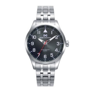 Orologio Uomo Mark Maddox HM0148-64 Nero Argentato
