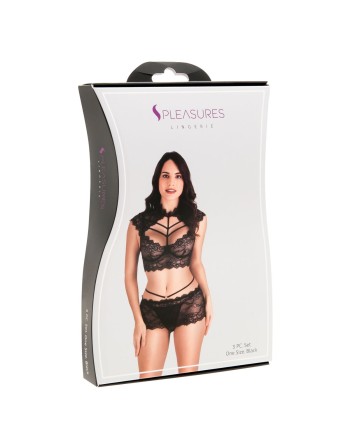 Undertøj Sæt S Pleasures Sort (Onesize)