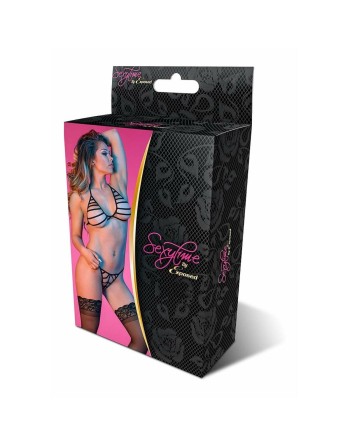 Ensemble de Lingerie Exposed Noir (S/M)