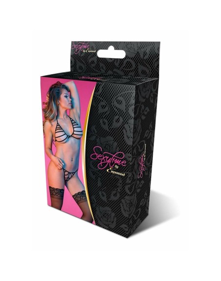 Ensemble de Lingerie Exposed Noir (S/M)