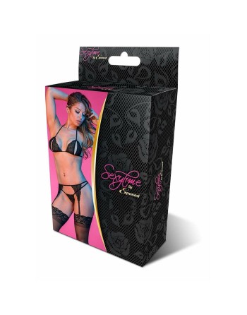Set di Lingerie Exposed Nero (L/XL)