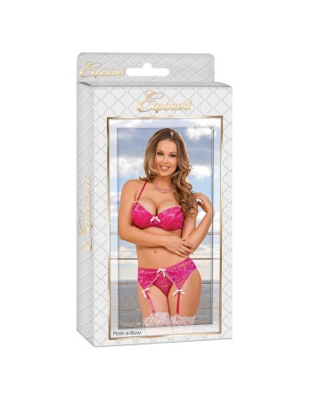 Ensemble de Lingerie Exposed Rose (S/M)