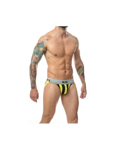 Tanga Mob Eroticwear Giallo Nero XL