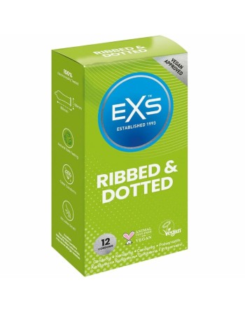 Condoms EXS Ribbed 12 Units