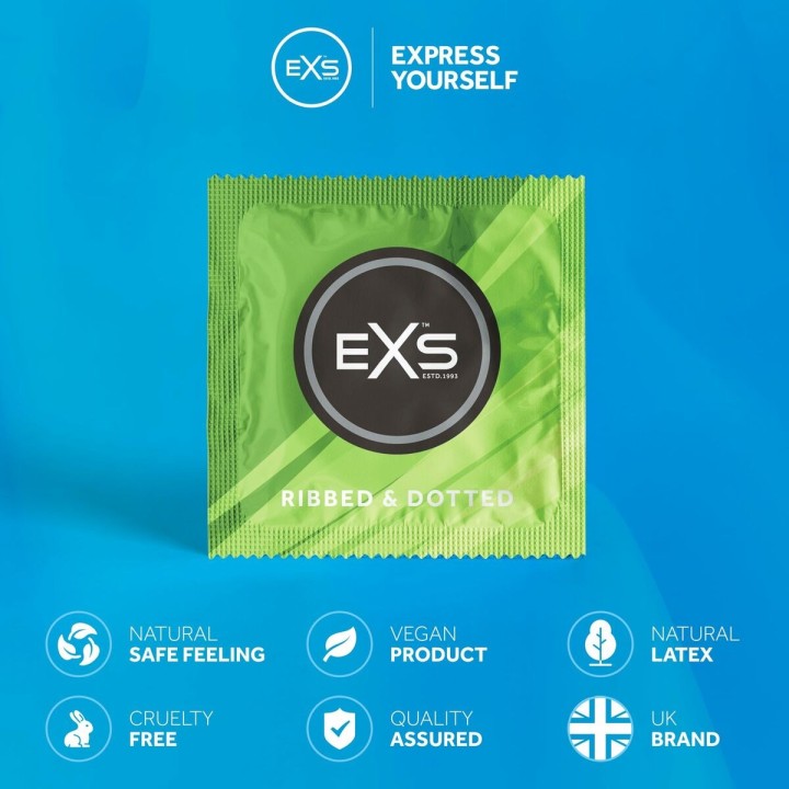 Kondomer EXS Ribbed 12 enheder