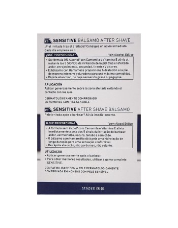 Dopobarba Men Sensitive Nivea 8715200813061 (100 ml)