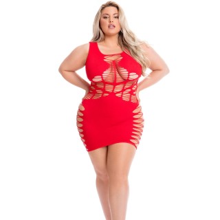 Kleid Pink Lipstick Rot (Queen size)