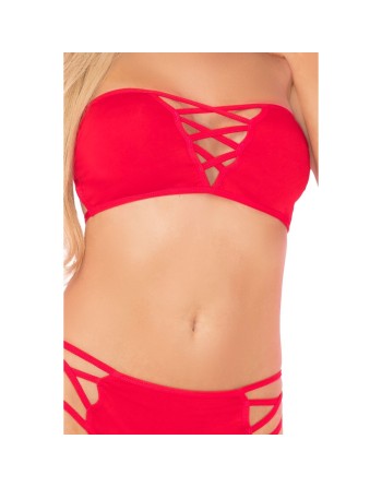 Conjunto de Lencería Pink Lipstick Rojo (M/L)