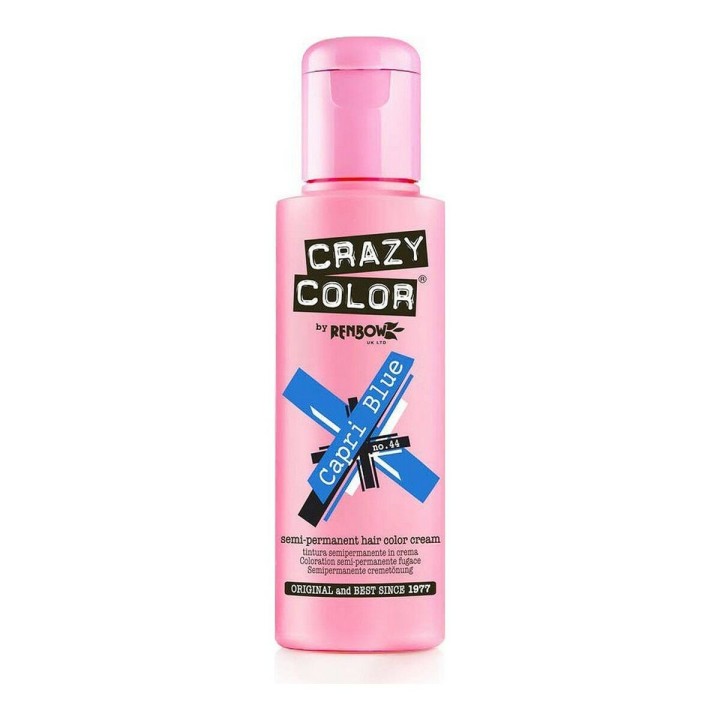 Tinte Semipermanente Capri Blue Crazy Color Nº 44 (100 ml)
