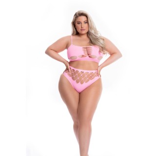 Unterwäsche-Set Pink Lipstick Rosa (XL)
