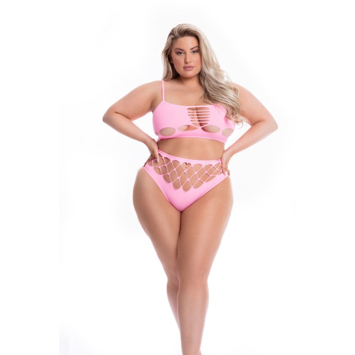Unterwäsche-Set Pink Lipstick Rosa (XL)