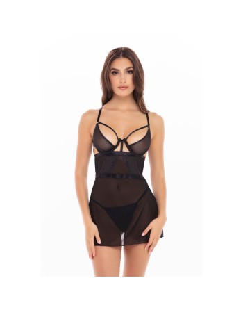 Ensemble de Lingerie René Rofé Noir (S/M)