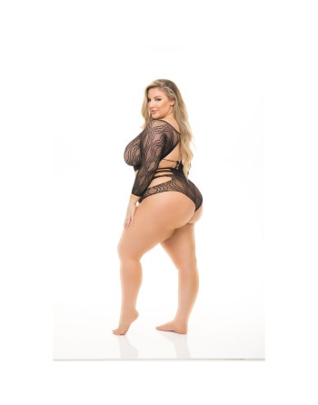 Unterwäsche-Set Pink Lipstick Schwarz (L)