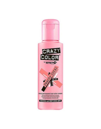 Couleur Semi-permanente Peach Coral Crazy Color Nº 70 (100 ml)