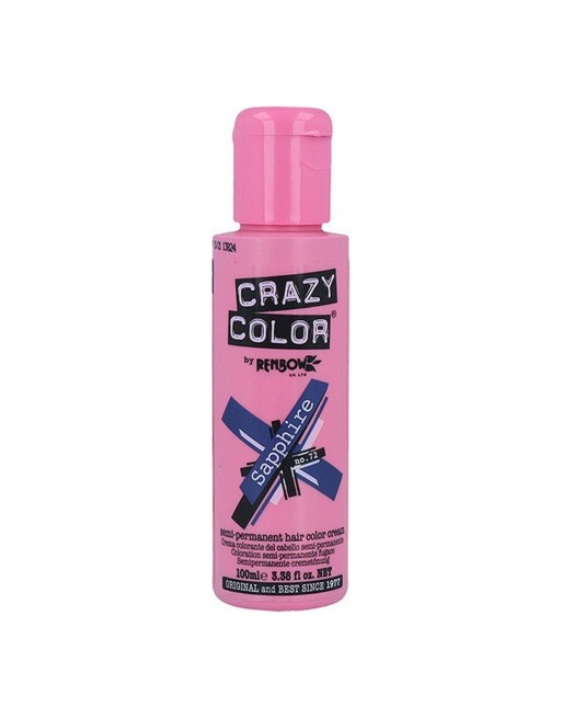 Tinte Semipermanente Safiro Crazy Color Nº 72 (100 ml)
