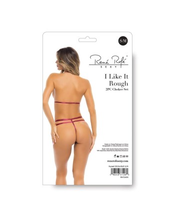 Conjunto de Lencería René Rofé Rojo (S/M)