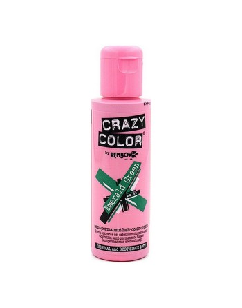 Halvpermanent farvning Emerald Green Crazy Color Nº 53 (100 ml)