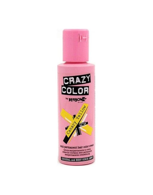Halvpermanent farvning Canary Yellow Crazy Color 21597 Nº 49