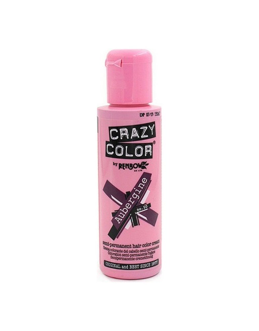 Halvpermanent farvning Aubergi Crazy Color 002240 Nº 50