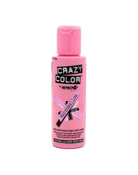 Halvpermanent farvning Marshmallow Crazy Color Nº 64 (100 ml)