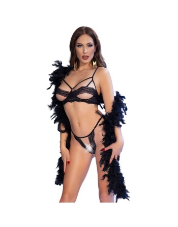 Set di Lingerie Chilirose Nero L 2 Pezzi