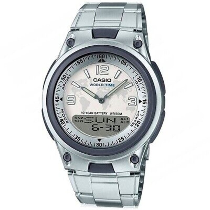 Herreur Casio ILLUMINATOR TELEMEMO 30 Sølvfarvet (Ø 40 mm)