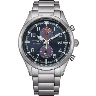 Herreur Citizen SPORT CRONO - ECO DRIVE Sølvfarvet (Ø 43 mm)