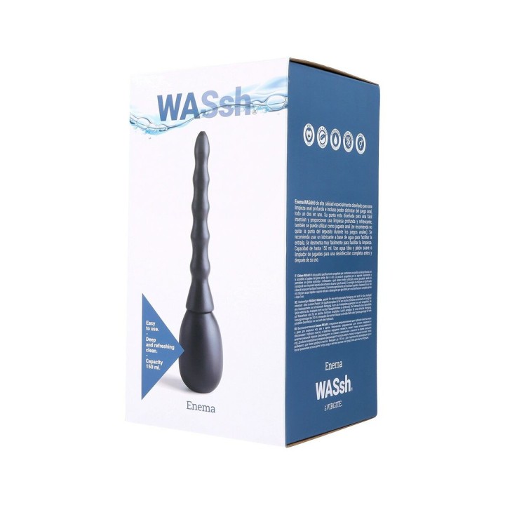 Poire Butt Plug extensible Virgite Noir 150 ml