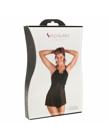 Kleid S Pleasures Schwarz (Einheitsgröße)