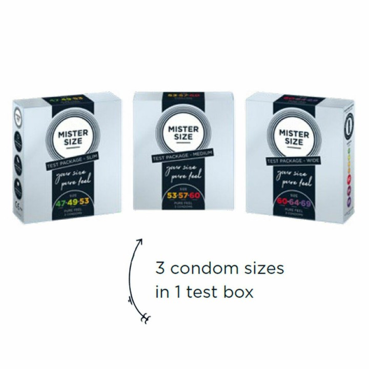 Kondomer Mister Size Test Packege Slim