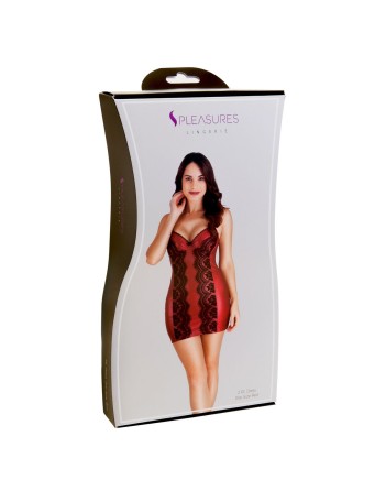 Dress S Pleasures Red/Black (One size)
