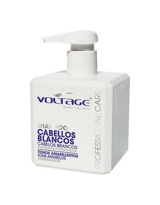 Shampoo per Capelli Biondi o Brizzolati Voltage Cabellos Blancos/grises (500 ml)