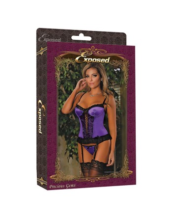 Korset Exposed Sort Syren (M)