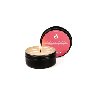 Senze Massage Lys Drillende Diversual Jordbær Champagne 30 ml