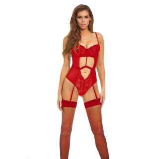 Body Bombshell Boudoir Rot M