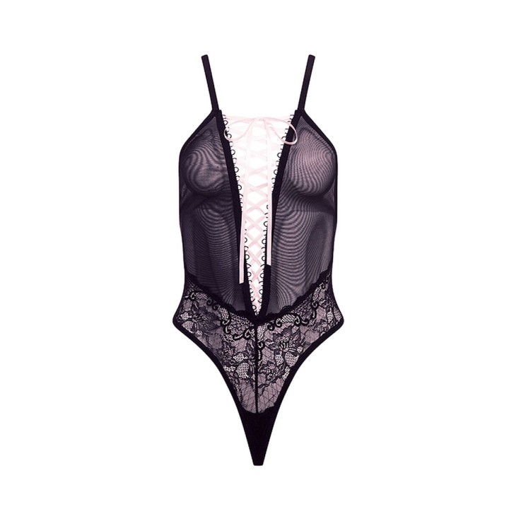 Leotard Barely Bare Black One size