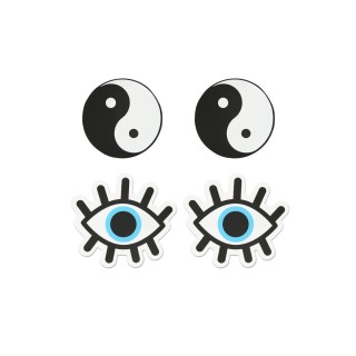 Nippel-Pads Peekaboo Ying Yang Einheitsgröße