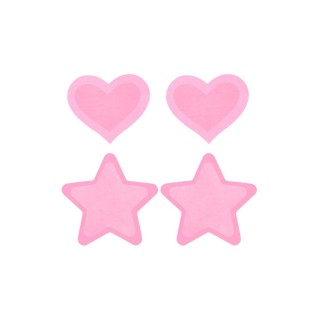 Paracapezzoli Peekaboo Rosa Taglia unica Cuori Stelle