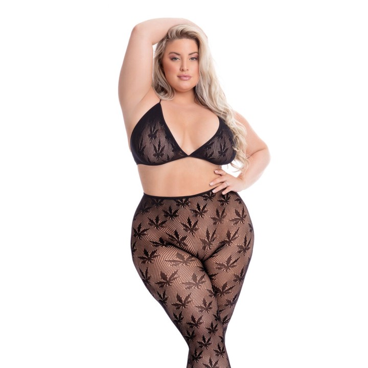 Undertøj Sæt Pink Lipstick Sort (XL)