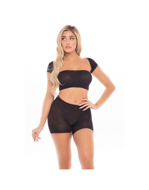 Underwear Set Pink Lipstick Black (One size)