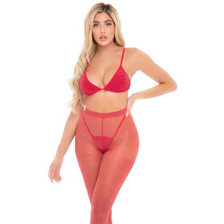 Unterwäsche-Set Pink Lipstick Rot (Einheitsgröße)