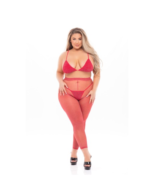 Underwear Set Pink Lipstick Red (XL)