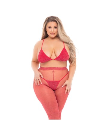 Underwear Set Pink Lipstick Red (XL)