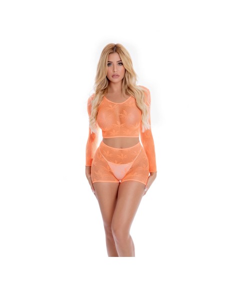 Underwear Set Pink Lipstick Orange (One size)