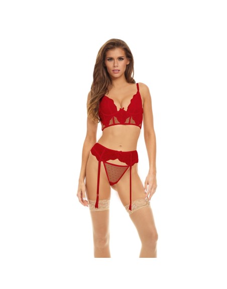 Underwear Set Bombshell Boudoir Red (S)