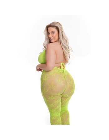 Ensemble de Lingerie Pink Lipstick Vert (XL)