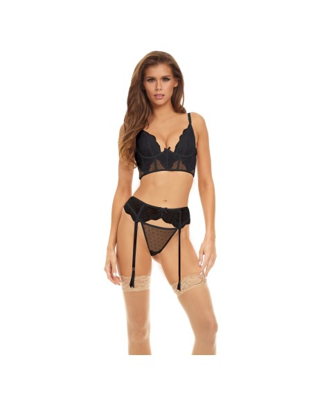 Underwear Set Bombshell Boudoir Black (S)