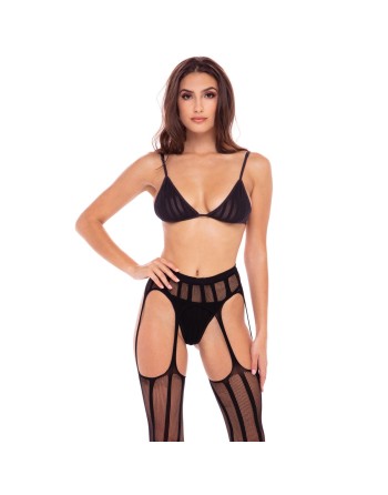 Ensemble de Lingerie René Rofé Noir (S/M)