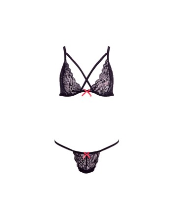 Undertøj Sæt Barely Bare Sort (Onesize)